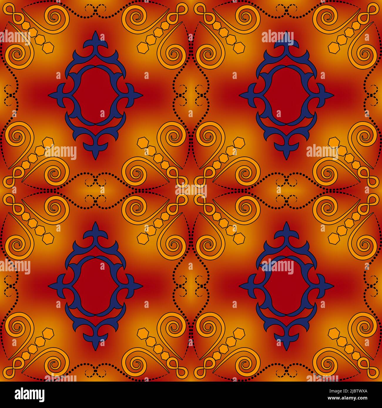 Seamless pattern multicolor in the Arabian style. Sample traditional ...