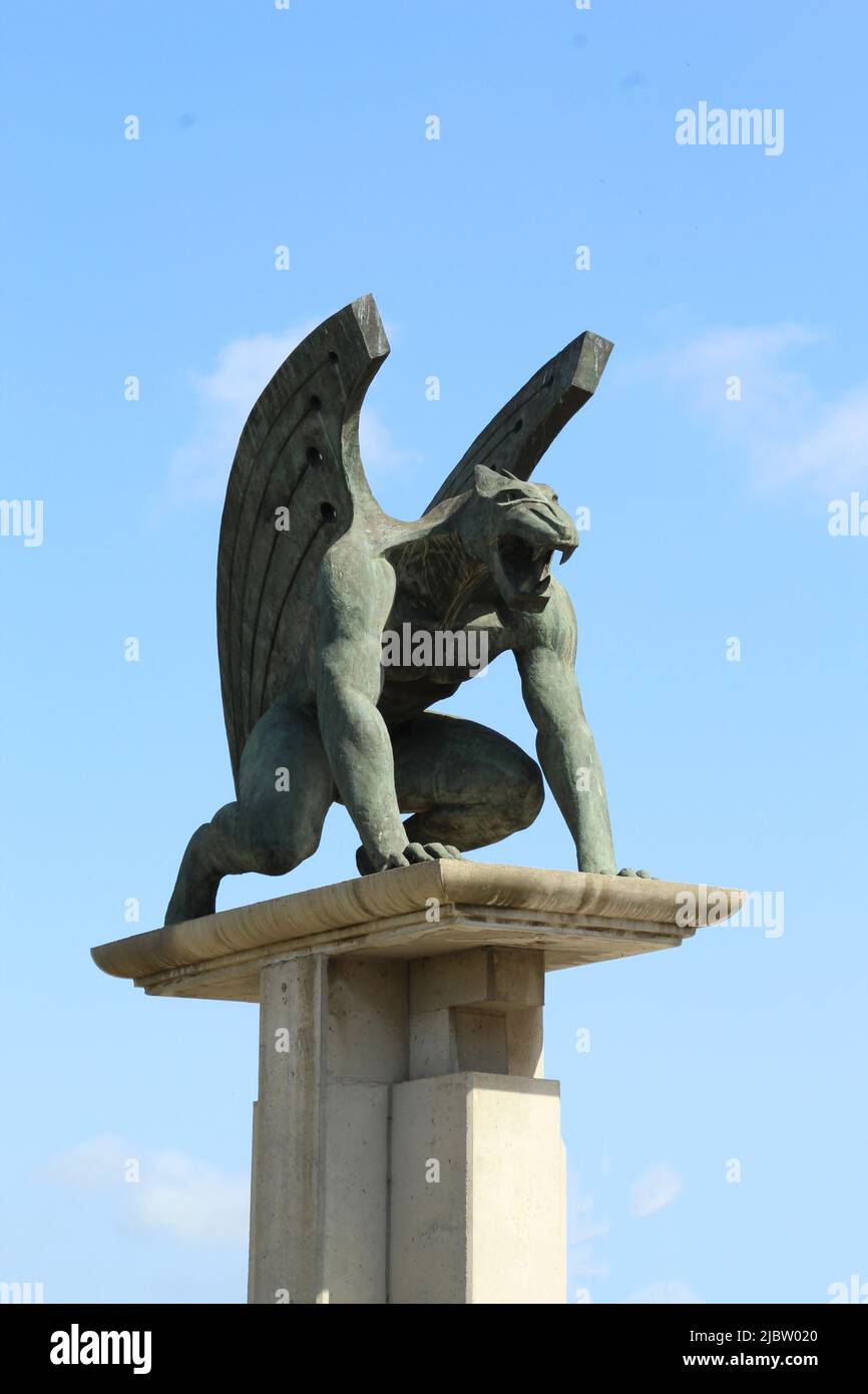 mythical winged creature Stock Photo