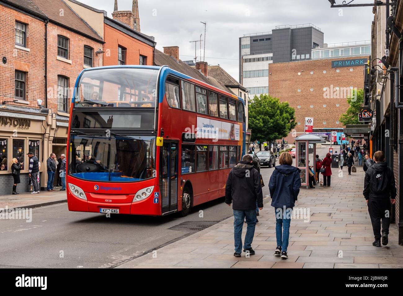 Stagecoach Bus in The Burgess, Coventry, West Midlands, UK. Stock Photo