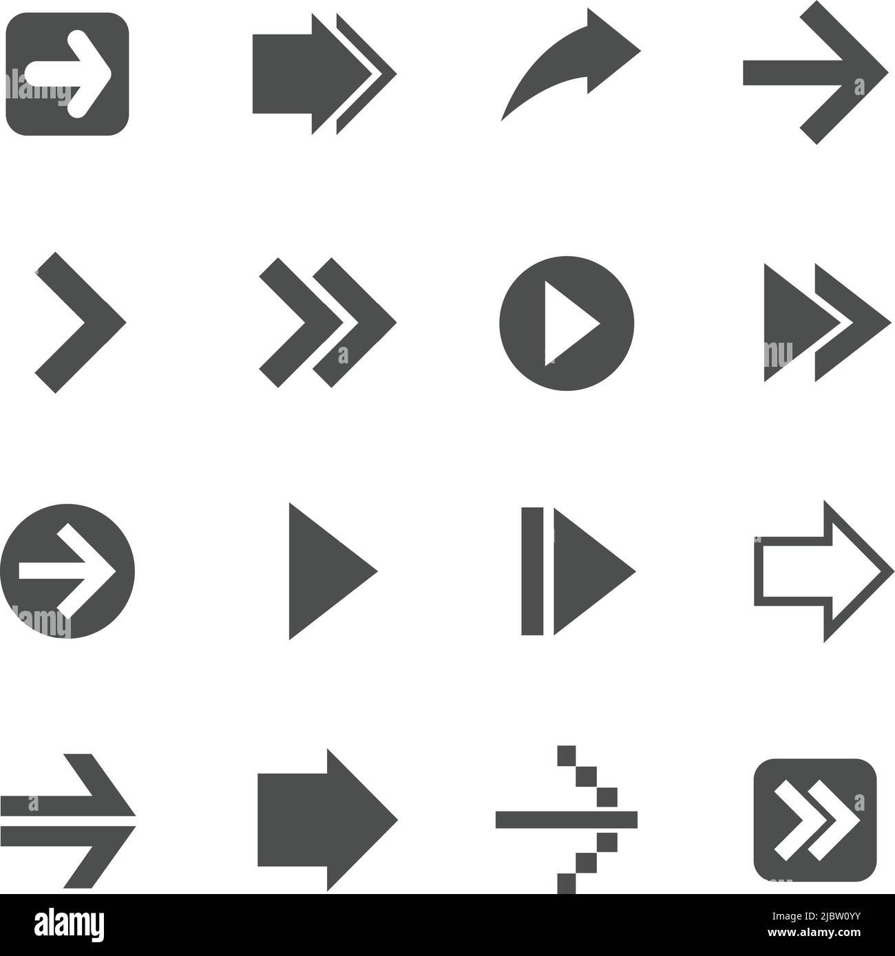 arrows vector icons Stock Vector