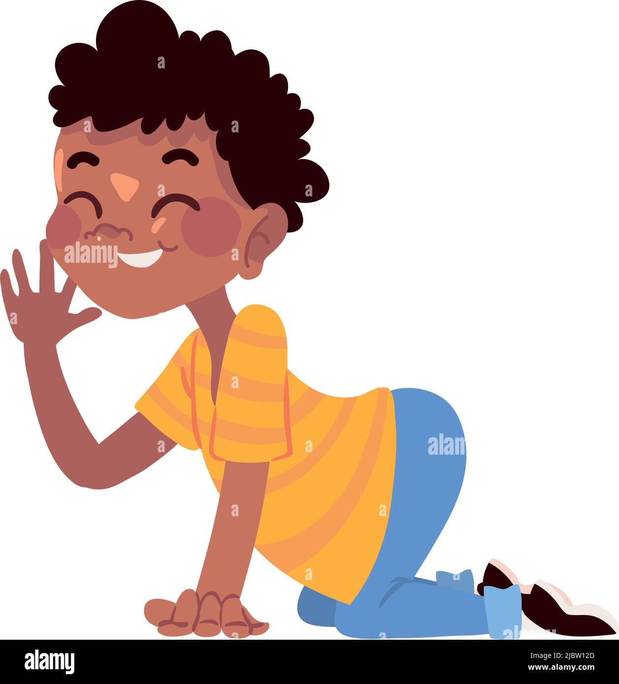 happy cute boy Stock Vector Image & Art - Alamy