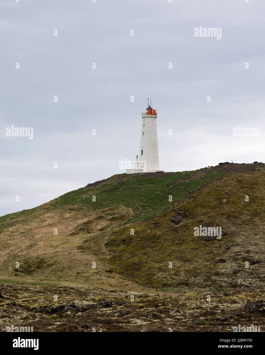 Reykjanes Peninsula lighthouse Stock Photo