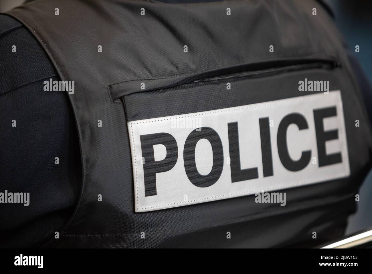 Police Badge, Saint-Jean-sur-Richelieu, Qc. Stock Photo