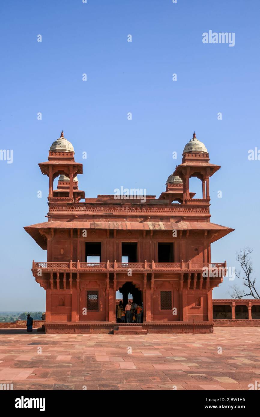 15th Century Mughal Emperor Akbar's Court Anup Talao at Fatehpur Sikri, Agra, Uttar Pradesh, India. Stock Photo