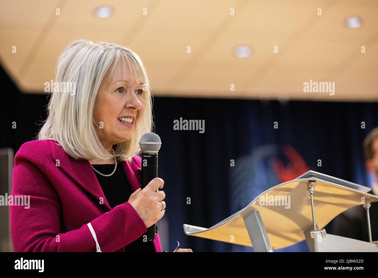 Andrée Bouchard, Mairesse de SaintJeansurRichelieu, Qc Stock Photo