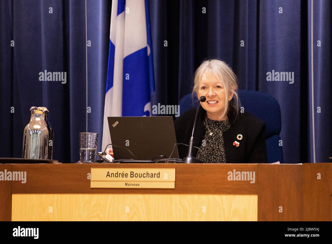Andrée Bouchard, Mairesse de SaintJeansurRichelieu Stock Photo Alamy