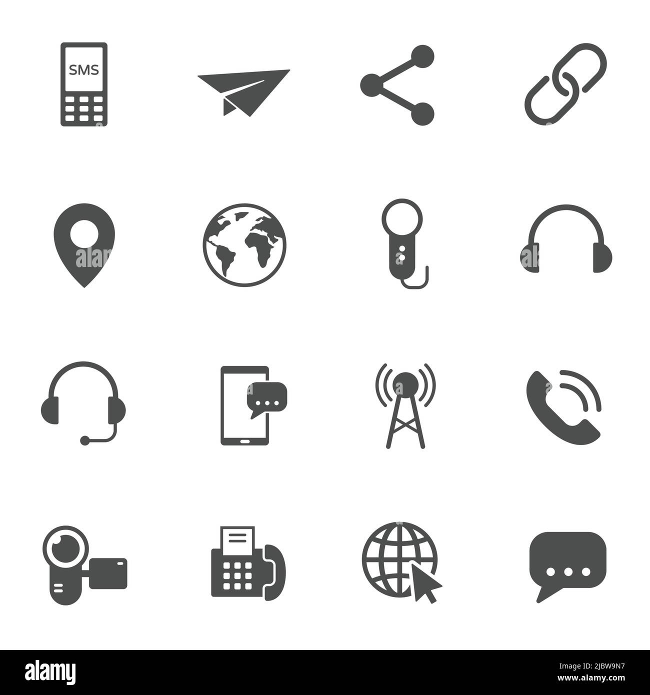 mass media vector icons set Stock Vector Image & Art - Alamy