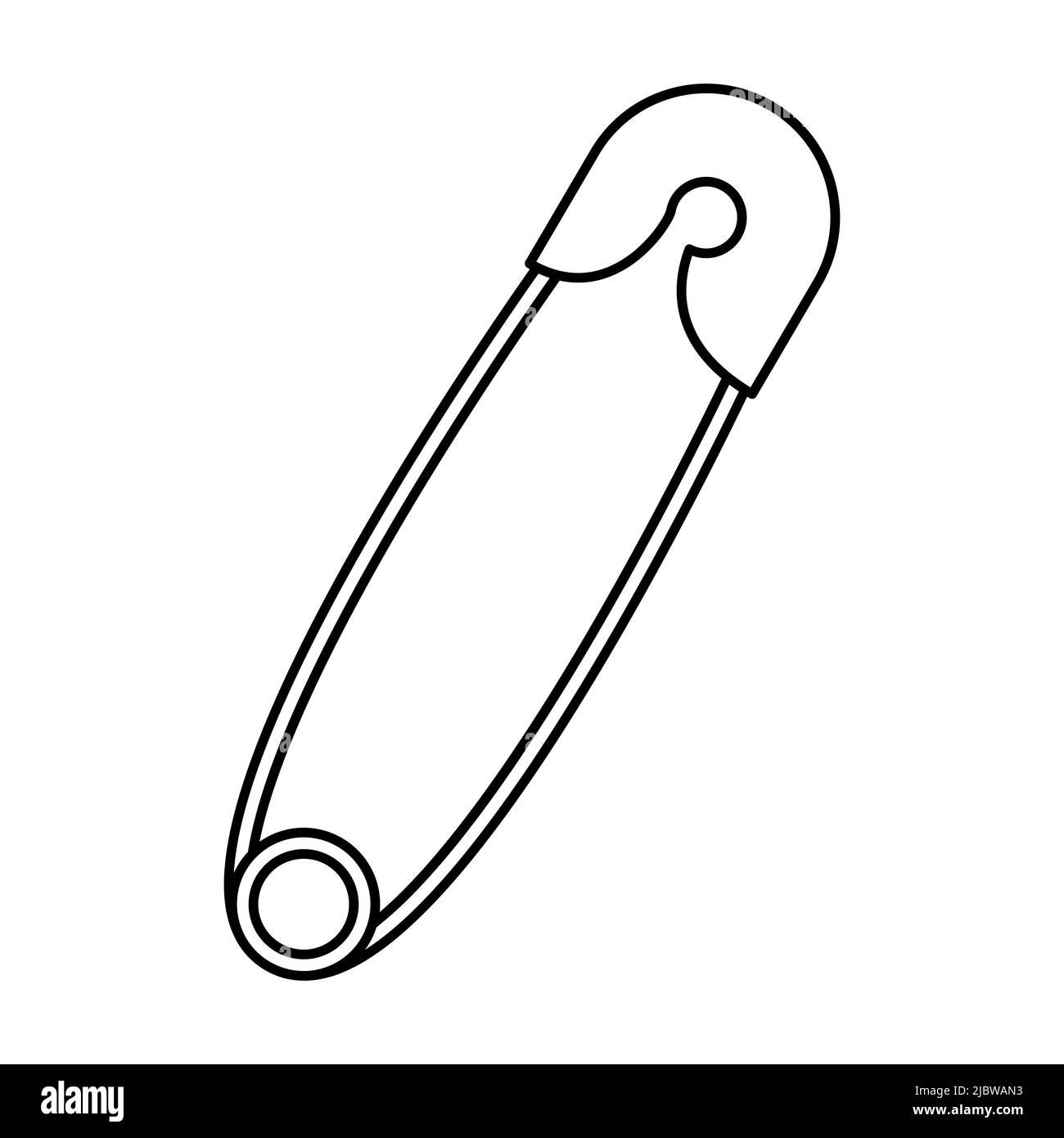 Isolated clip art safety pin hi res stock photography and images