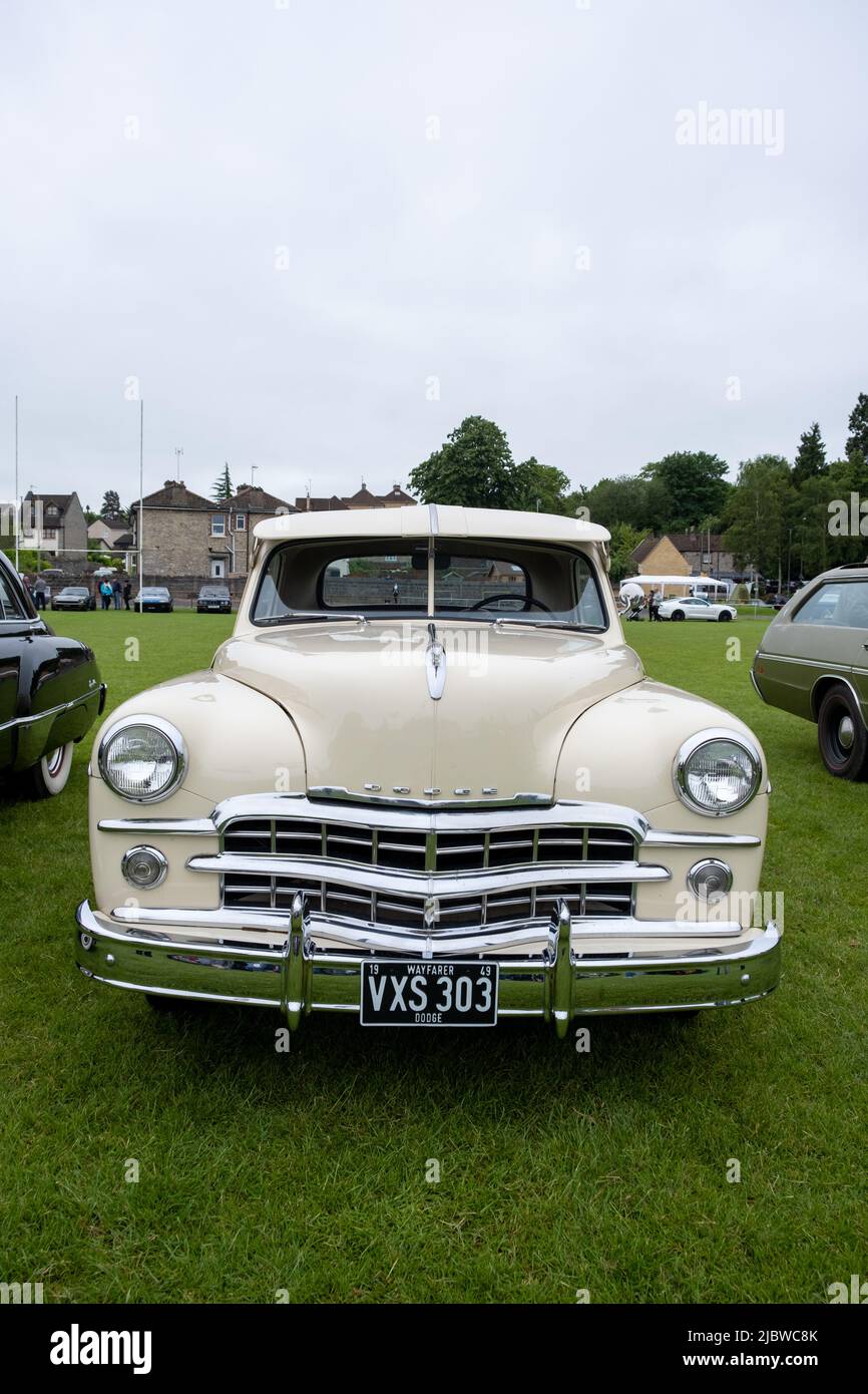 1949 Dodge Wayfarer at the American Classic Car Show at Keynsham rugby club (Jun22) Stock Photo