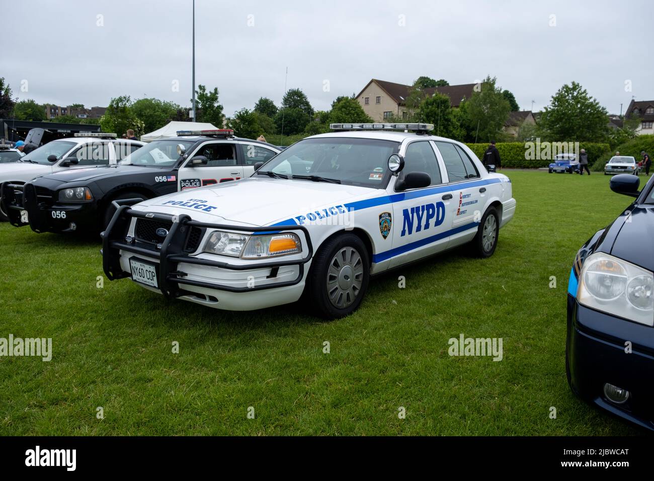 NYPD police car at the American Classic Car Show at Keynsham rugby club