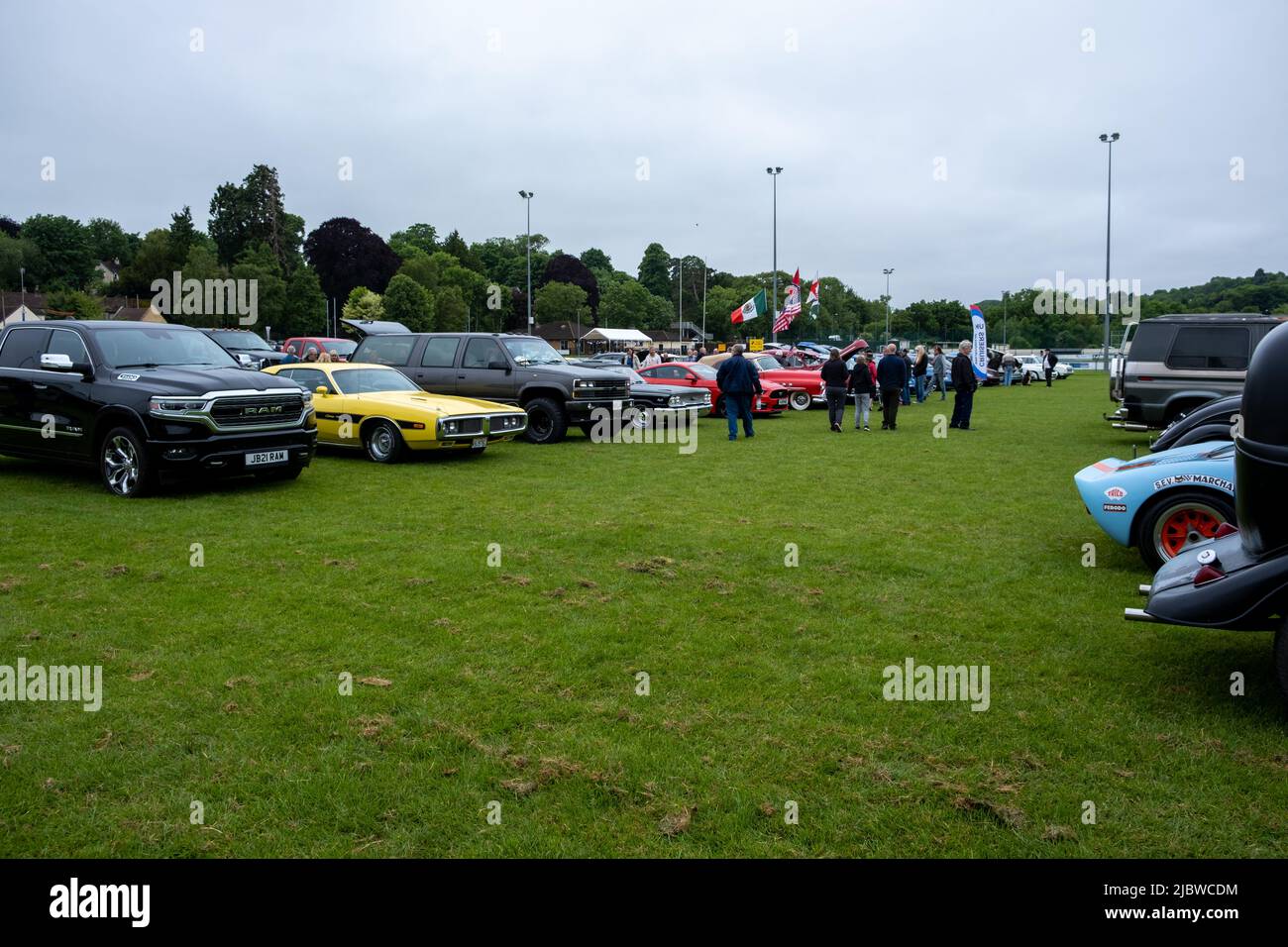 American Classic Car Show at Keynsham rugby club (Jun22 Stock Photo Alamy
