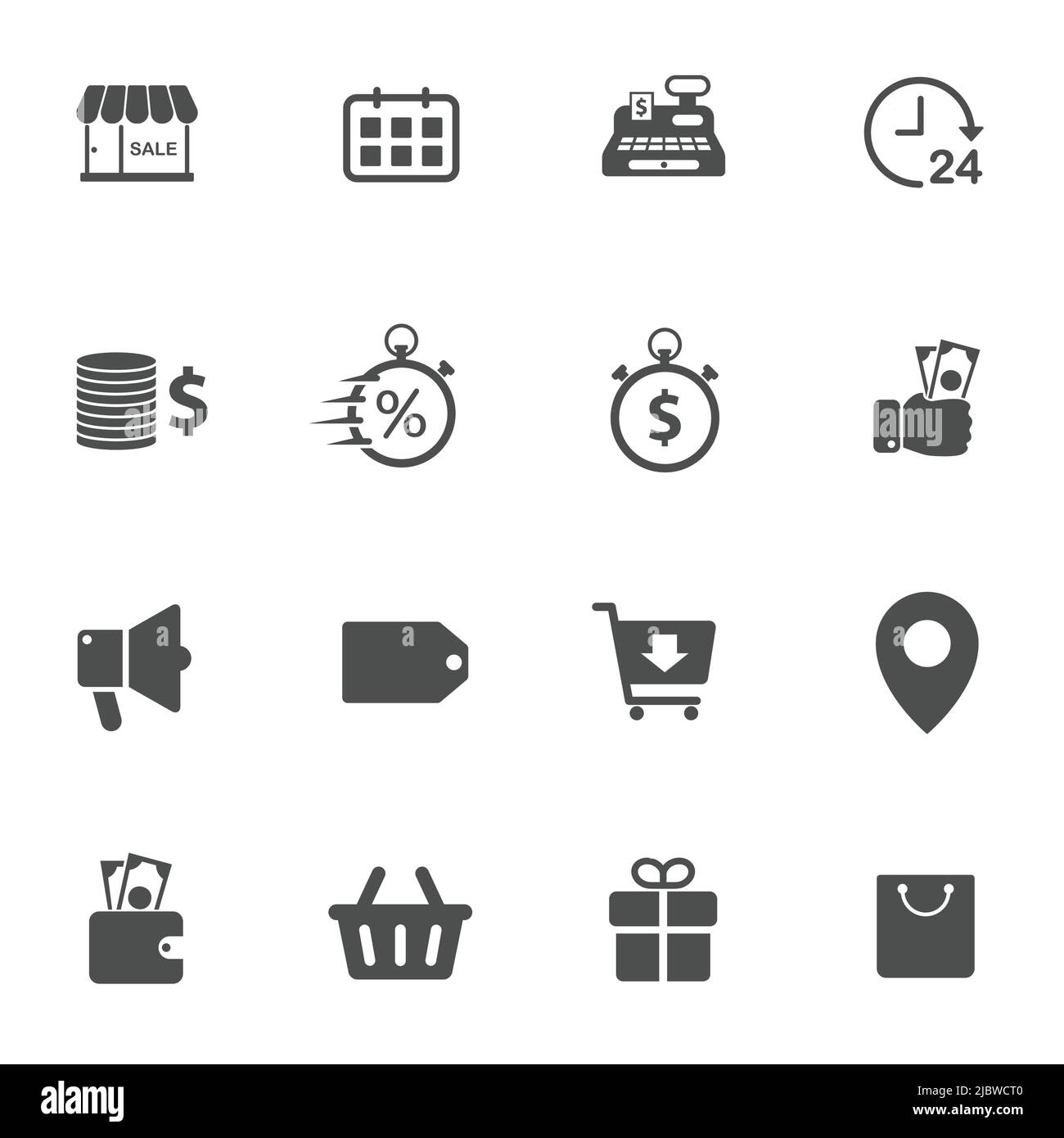 black friday vector icons set Stock Vector Image & Art - Alamy