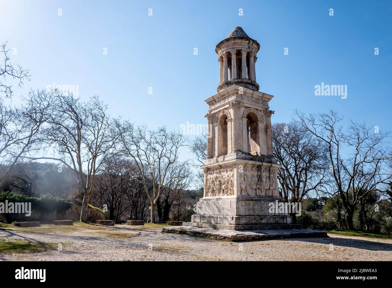 Avignon France Saint-Rémy-de-Provence, February 22nd 2019: The town of ...
