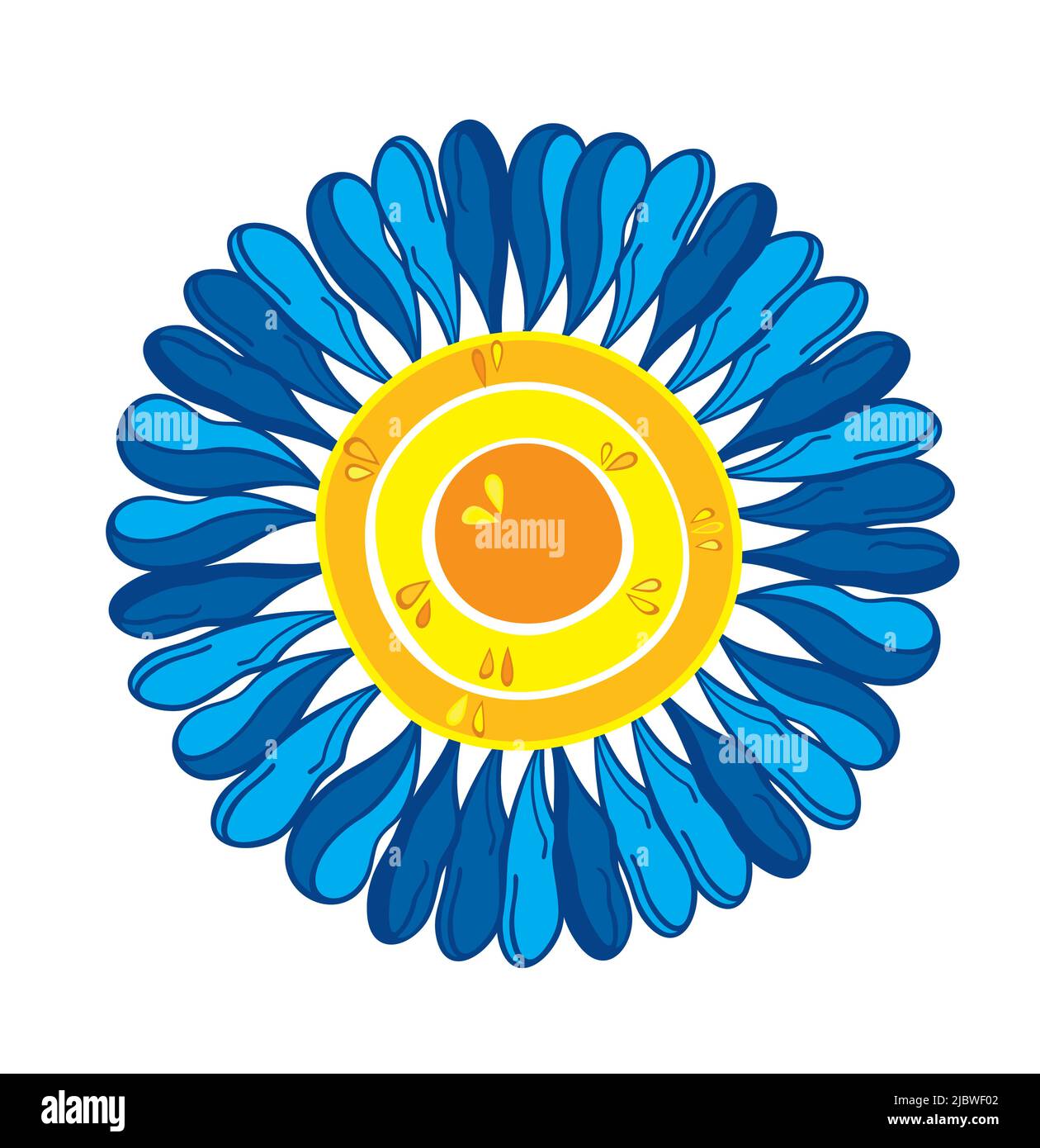 Ukraine Flag Sunflower Ukrainian Support Stock Vector Image & Art - Alamy
