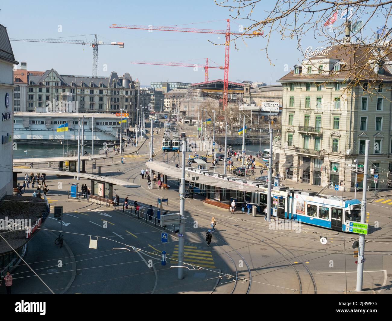 Central central square in zurich hires stock photography and images