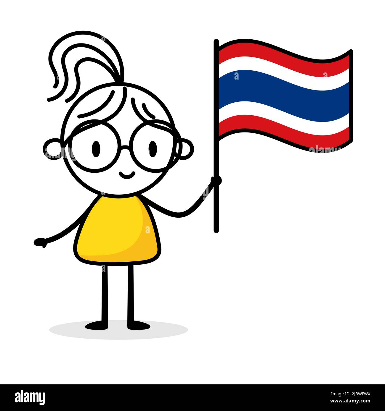 Woman holding flag of Thailand isolated on white background. Hand drawn doodle line art man. Concept of country. Vector stock illustration Stock Vector Image & Art - Alamy Woman holding flag of Thailand isolated on white background. Hand drawn doodle line art man. Concept of country. Vector stock illustration Stock Vector Image & Art - Alamy
