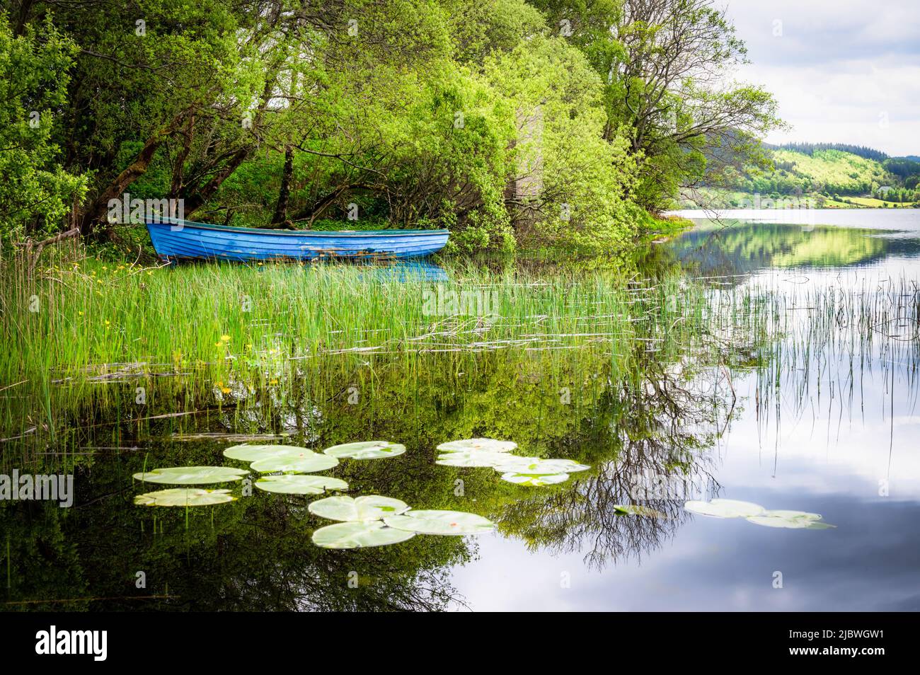 Blue row boat hi-res stock photography and images - Alamy