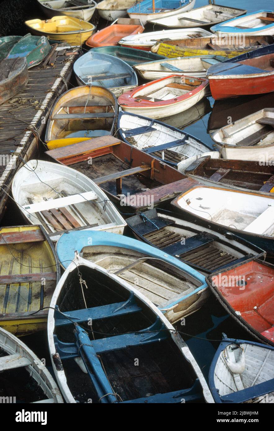 Wooden boats, Whitby, England. Stock Photo