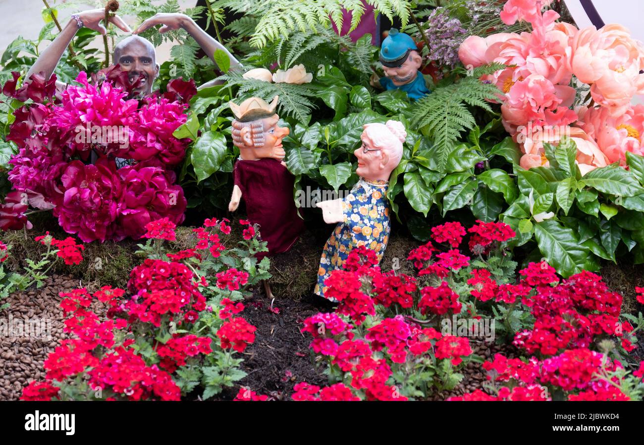 Floral paradise in West London during Chelsea flower show 2022,British