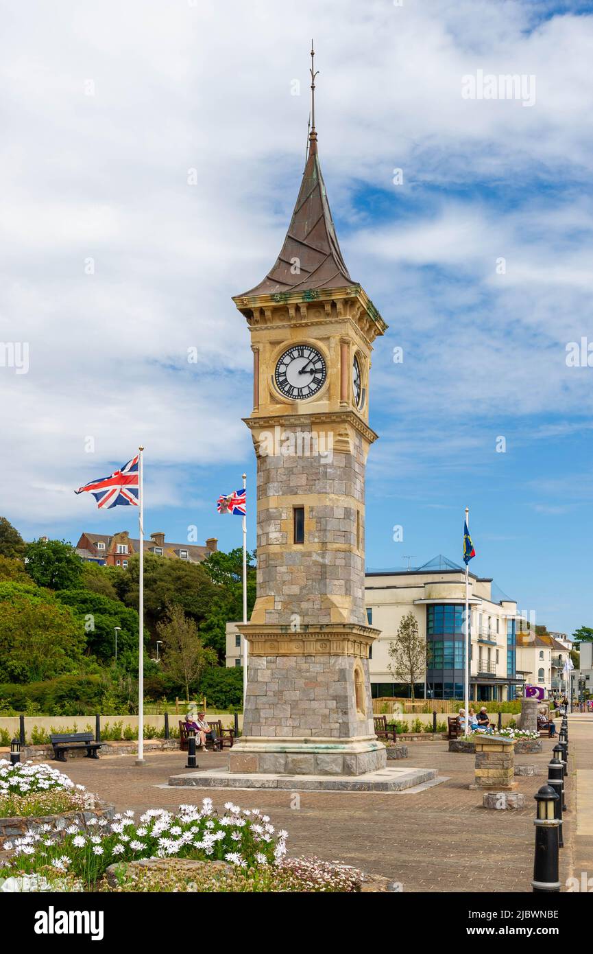 Queen Victoria's Jubilee Clock Tower, Exmouth, Devon Stock Photo Alamy
