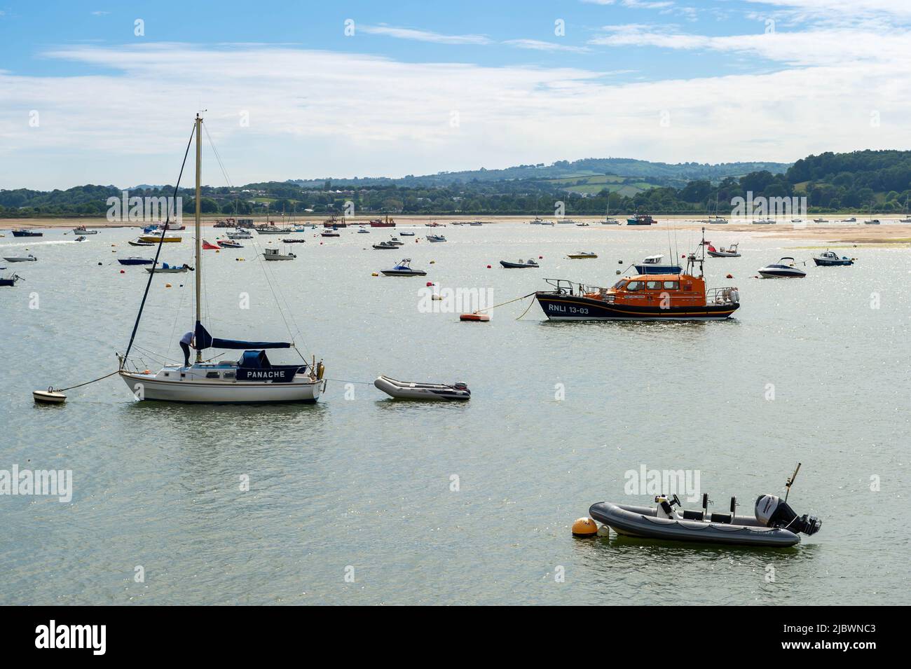 The Exmouth Lifeboat in Exmouth Harbour, Devon, England Stock Photo Alamy