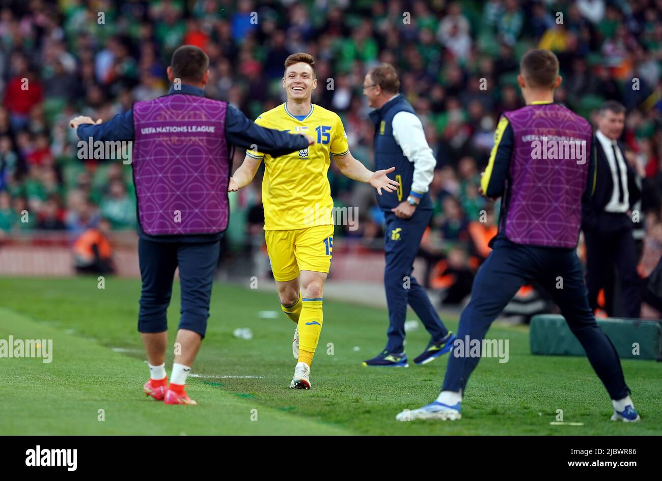 Viktor tsygankov celebrates 2022 hi-res stock photography and images