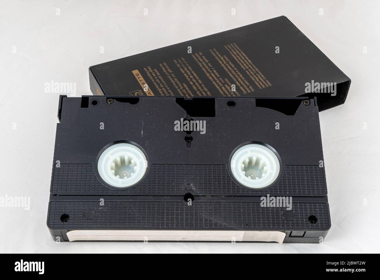 Old Video Cassette on white isolated backgorund Stock Photo Alamy
