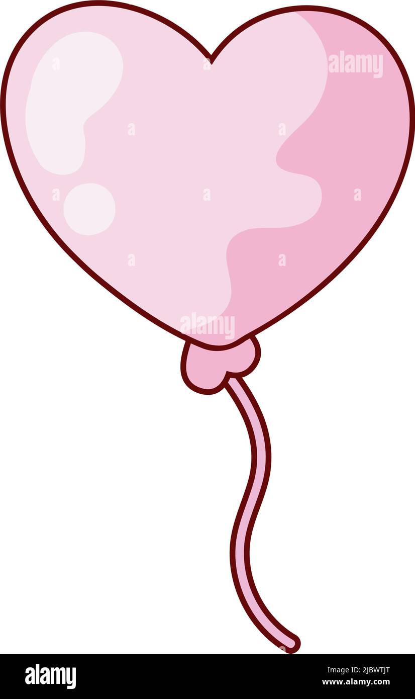 balloon shape heart Stock Vector Image & Art - Alamy