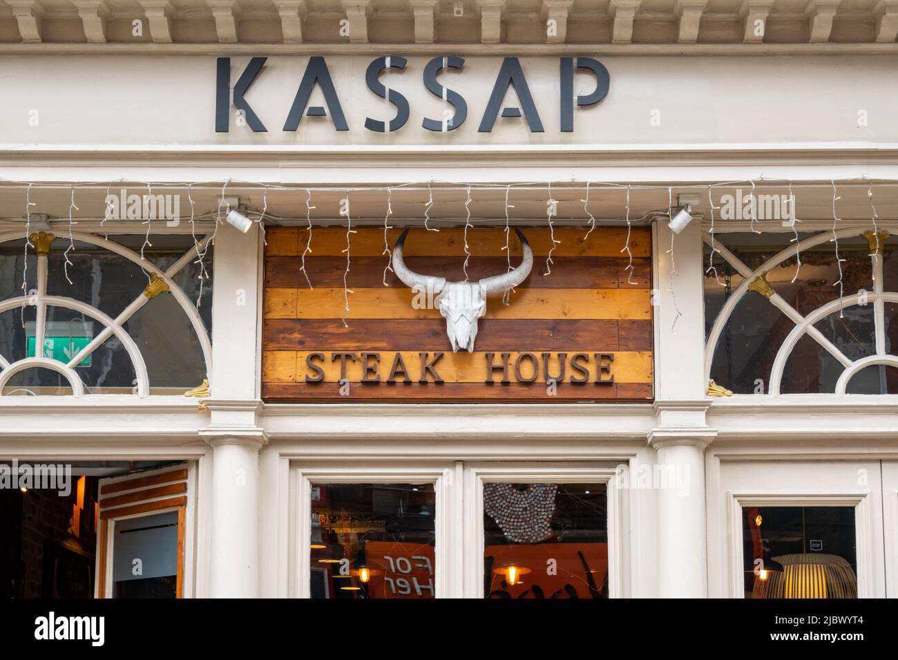 Kassap Meat House, a steak restaurant featuring British beef at 77 Bold