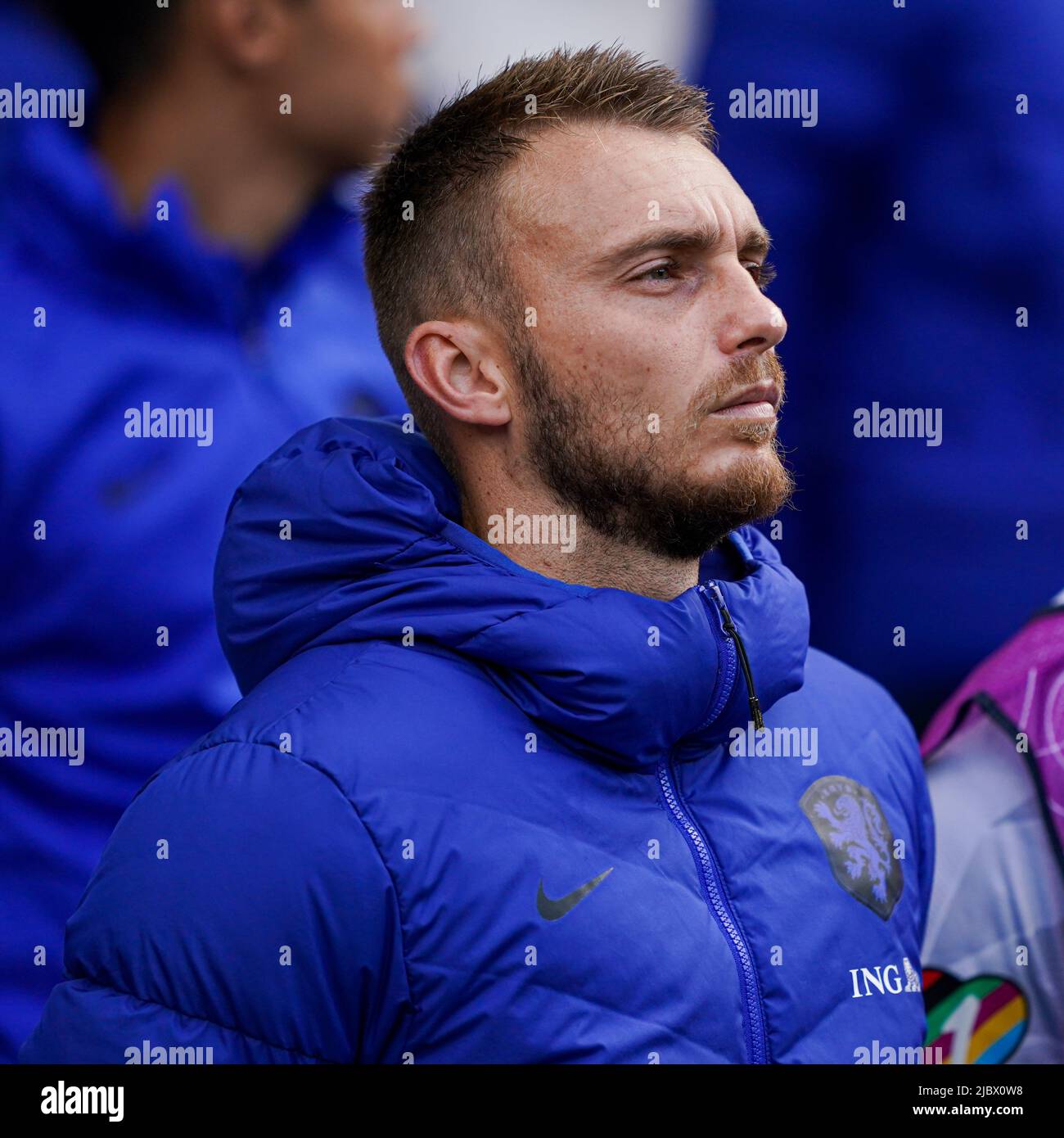 CARDIFF, WALES - JUNE 8: goalkeeper Jasper Cillessen of The Netherlands during the UEFA Nations League match between Wales and The Netherlands at Cardiff City Stadium on June 8, 2022 in Cardiff, Wales (Photo by Andre Weening/Orange Pictures) Stock Photo