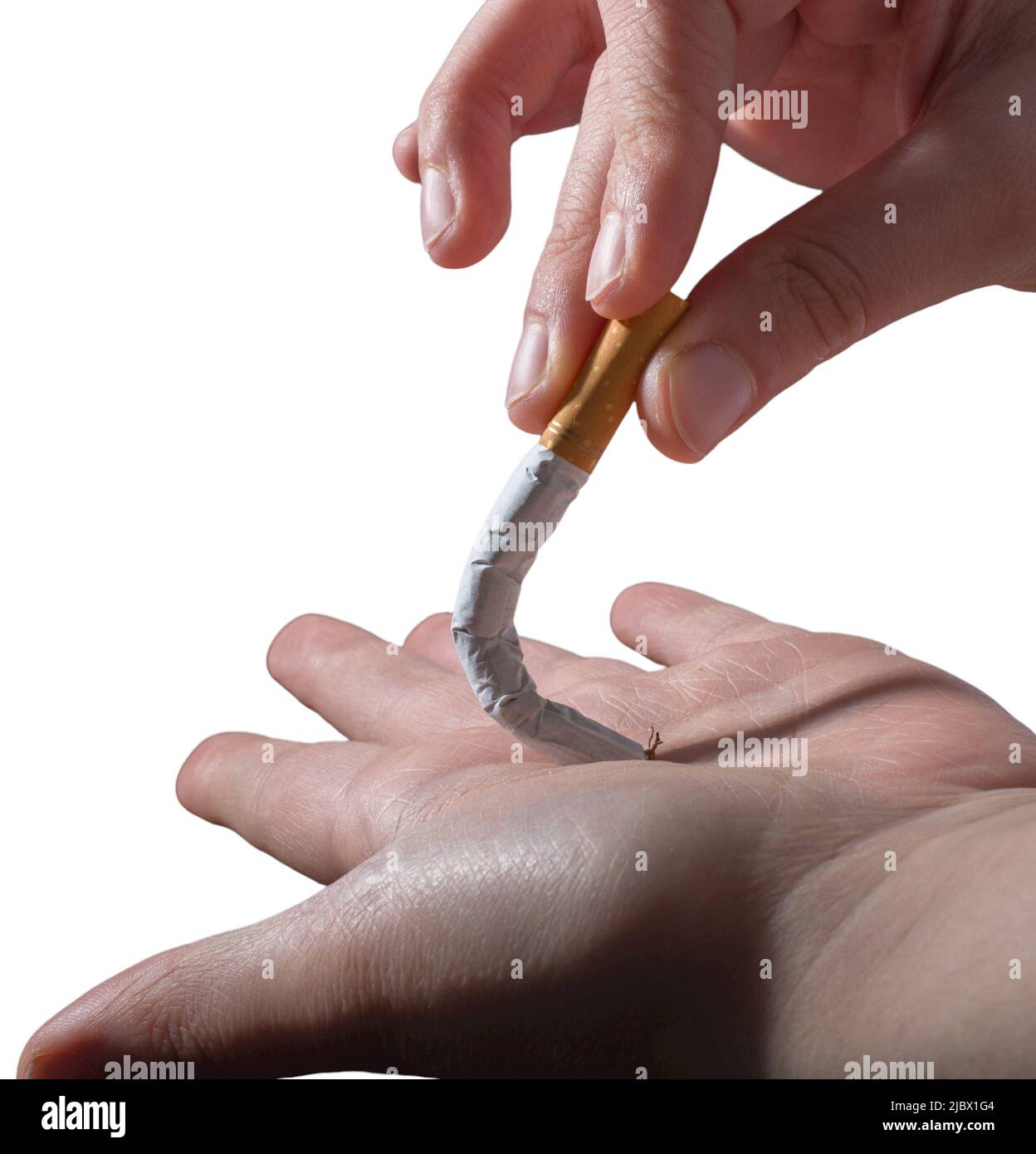 Tobacco smoke addiction, unhealthy lifestyle. Stop smoking, quit