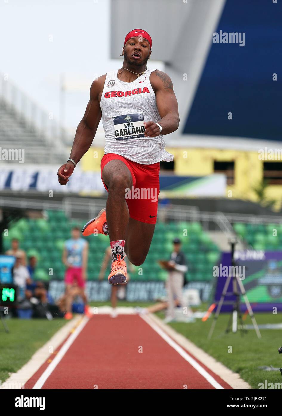 Hayward Field, Eugene, OR, USA. 8th June, 2022. Kyle Garland of