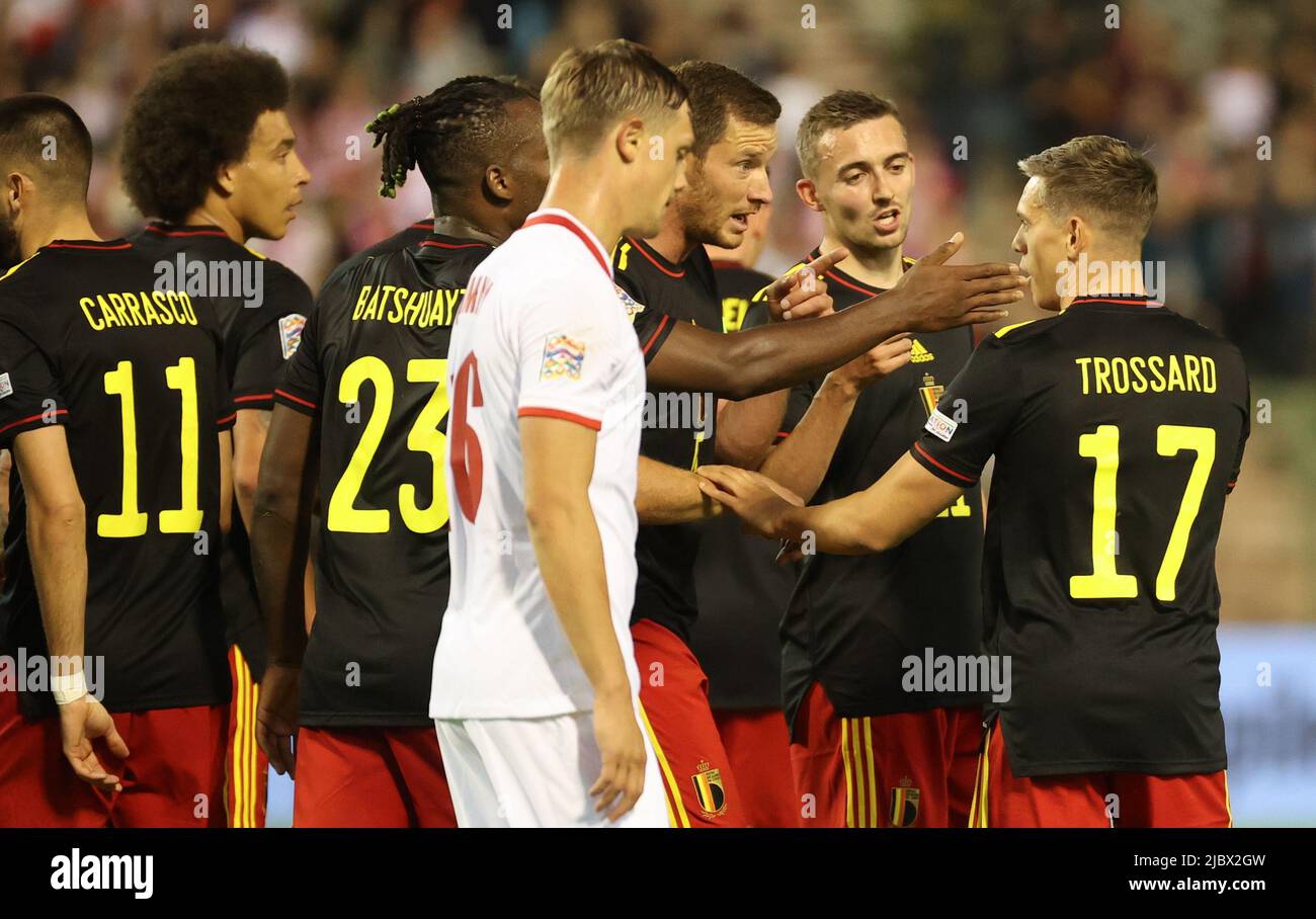 Belgium s Leandro Trossard Celebrates After Scoring During A Soccer belgium-s-leandro-trossard-celebrates-after-scoring-during-a-soccer