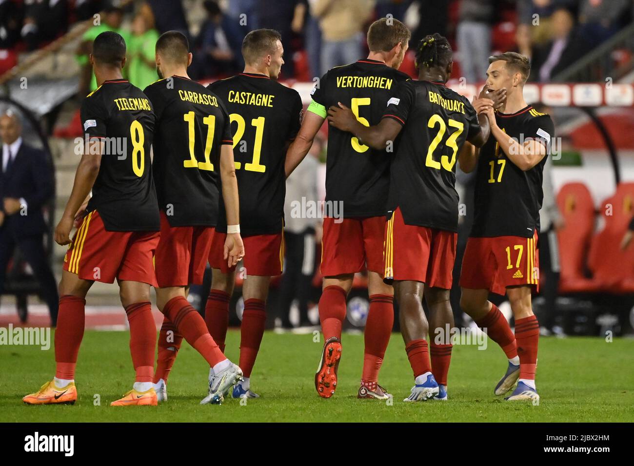 Belgium s Leandro Trossard Celebrates After Scoring During A Soccer belgium-s-leandro-trossard-celebrates-after-scoring-during-a-soccer