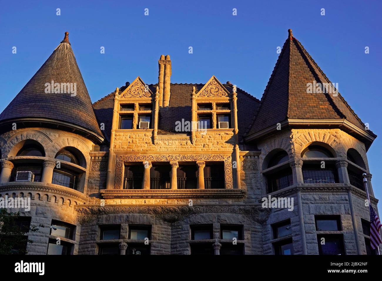 Poly Prep country day school on Prospect Park West Brooklyn NYC Stock Photo