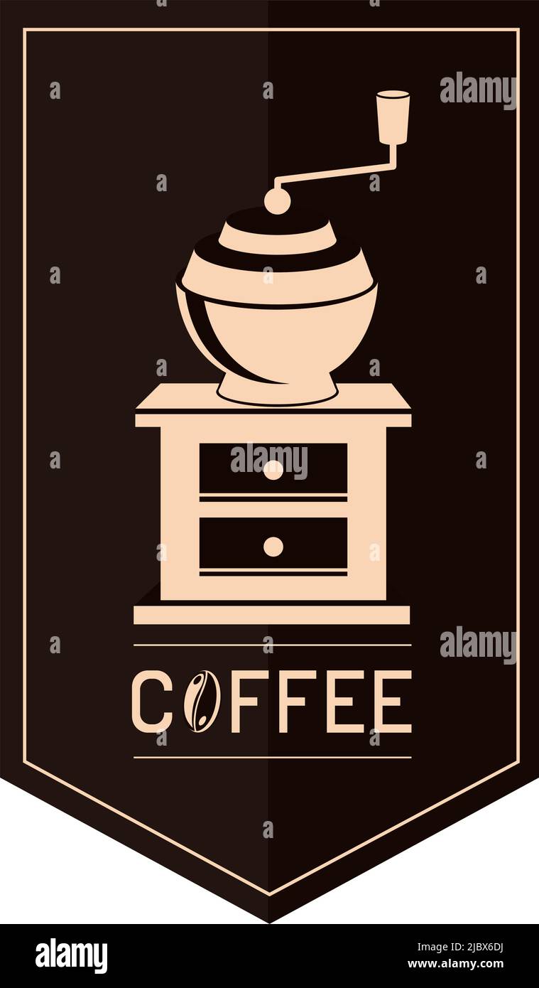 coffee grinder label Stock Vector Image & Art Alamy