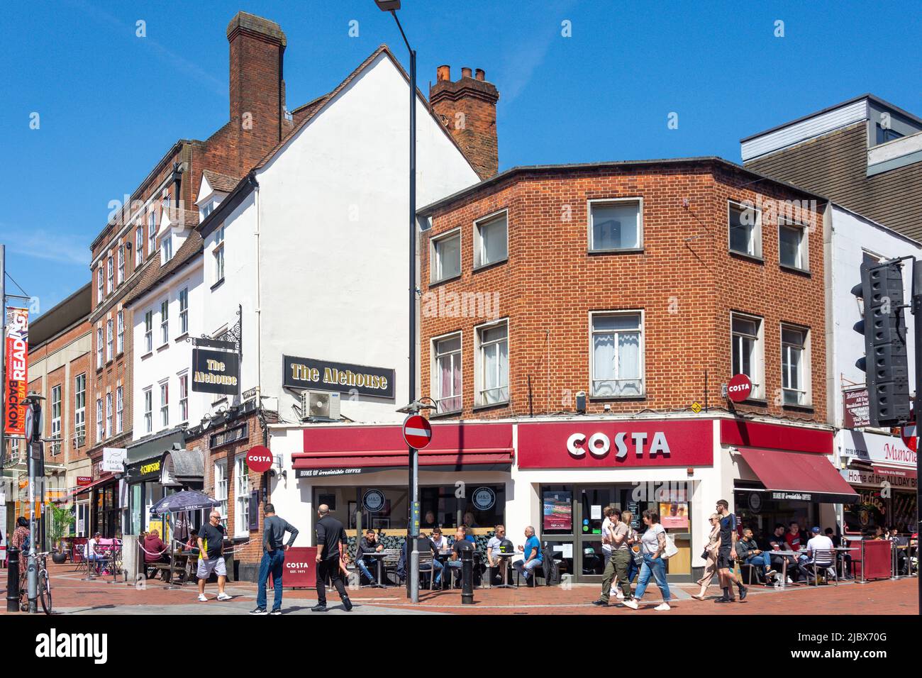 Costa Coffee Shop, Market Place, Reading, Berkshire, England, United Kingdom Stock Photo