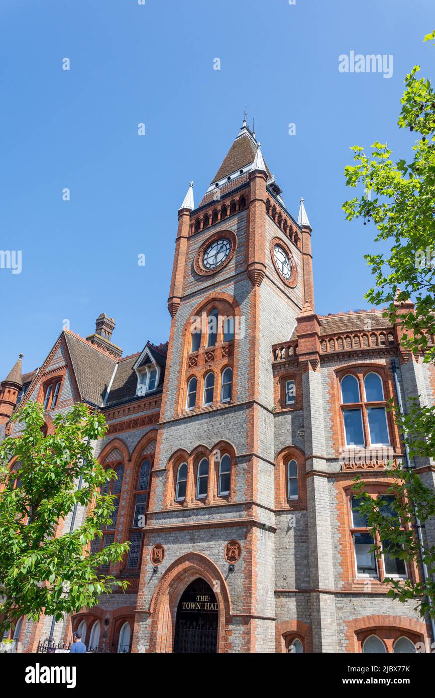 Reading Museum and Town Hall, Blagrave Street, Reading, Berkshire, England, United Kingdom Stock Photo