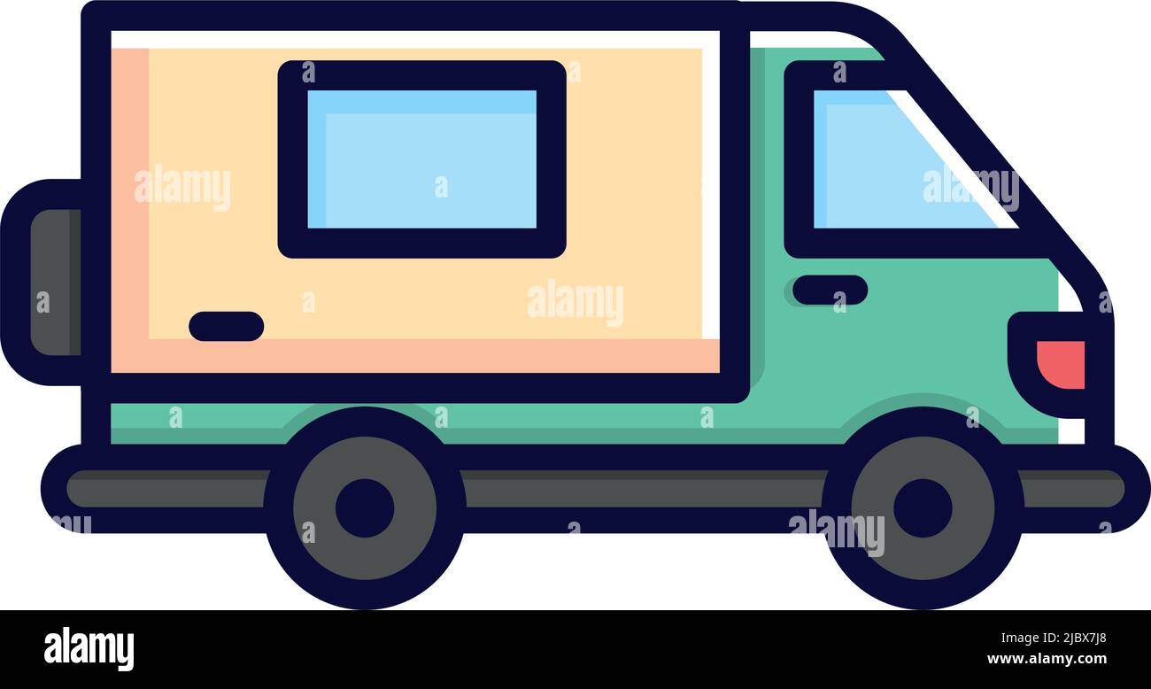 camper truck transport Stock Vector Image & Art - Alamy