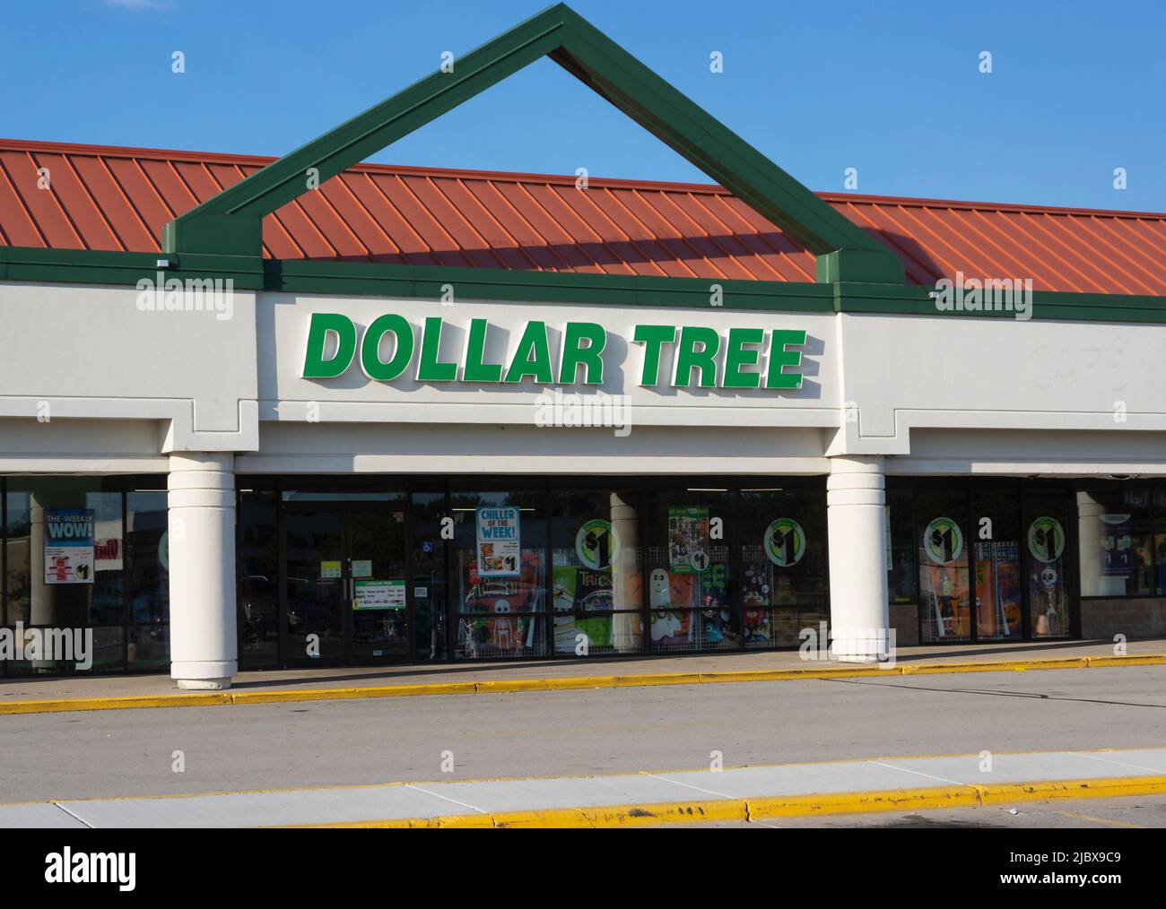 Dollar Tree Store front in Green Bay, Wisconsin. Stock Photo