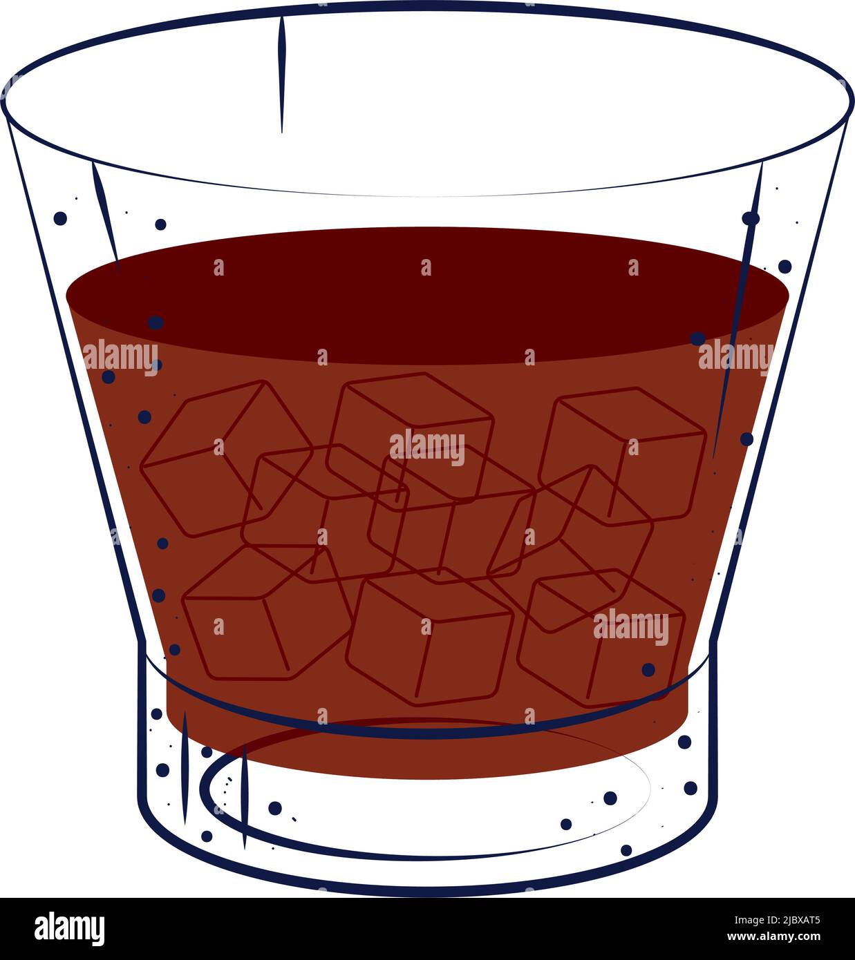 cocktail with ice Stock Vector Image & Art - Alamy
