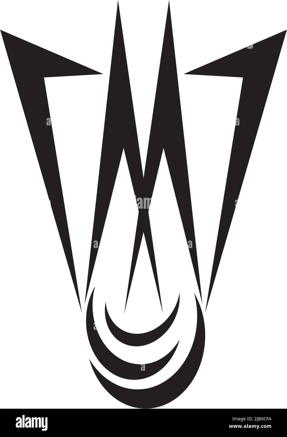 Badminton logo design with using shuttlecock icon template Stock Vector