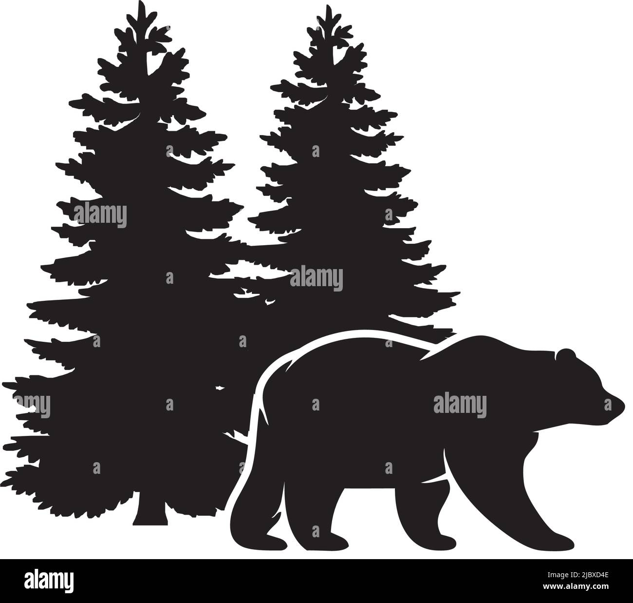 Bear icon logo design inspiration vector illustration template Stock ...