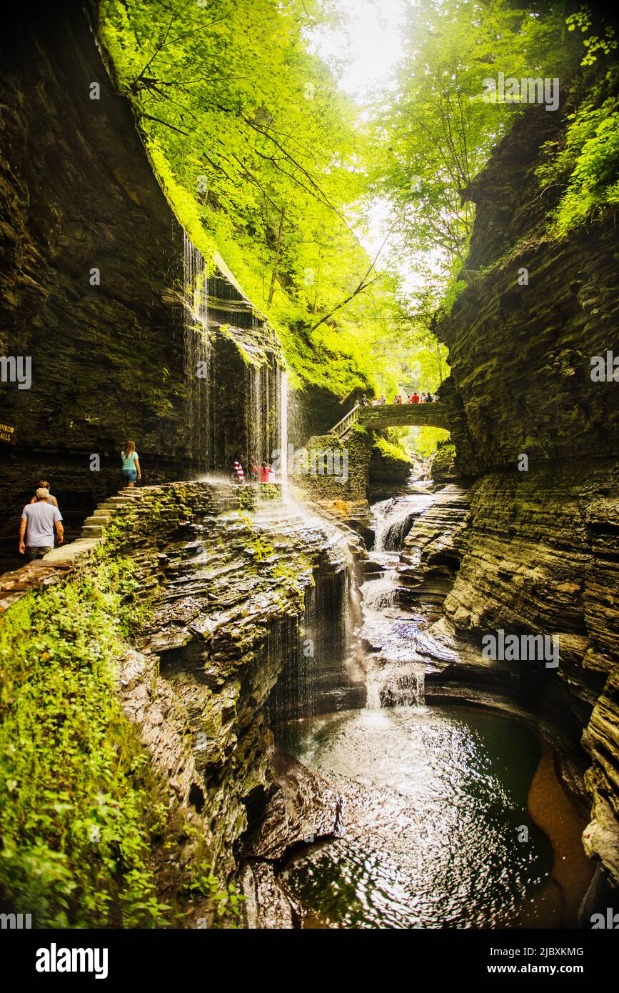 Watkins Glen state park, New York State, United States Stock Photo Alamy
