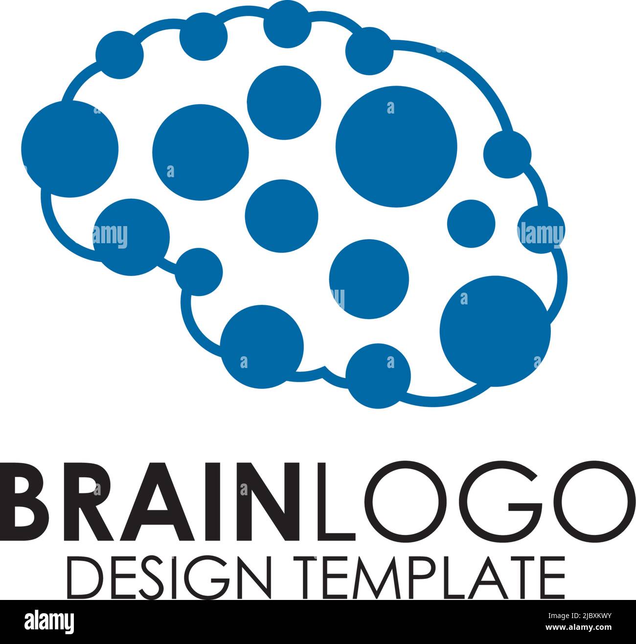 Brain logo design Cut Out Stock Images & Pictures Alamy