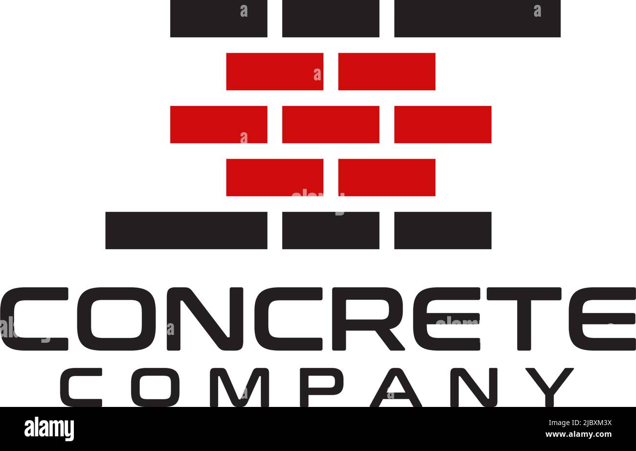 Brick and tile company logo design inspiration vector template Stock