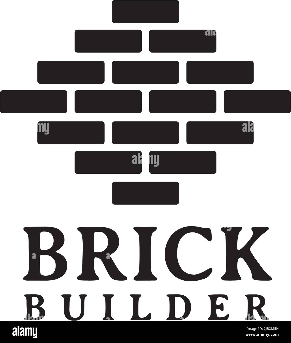 Brick and tile company logo design inspiration vector template Stock