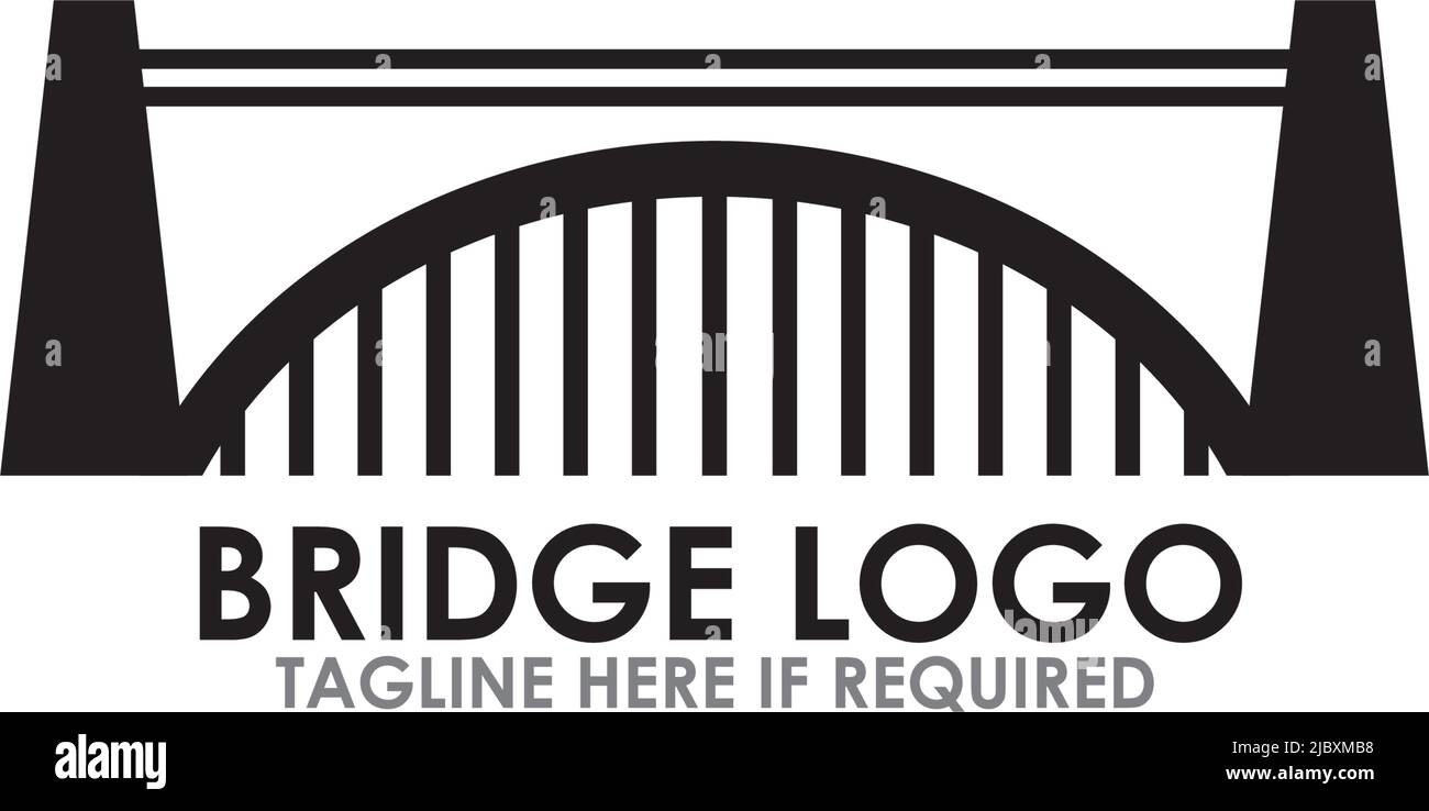 Bridge icon logo design inspiration vector template Stock Vector