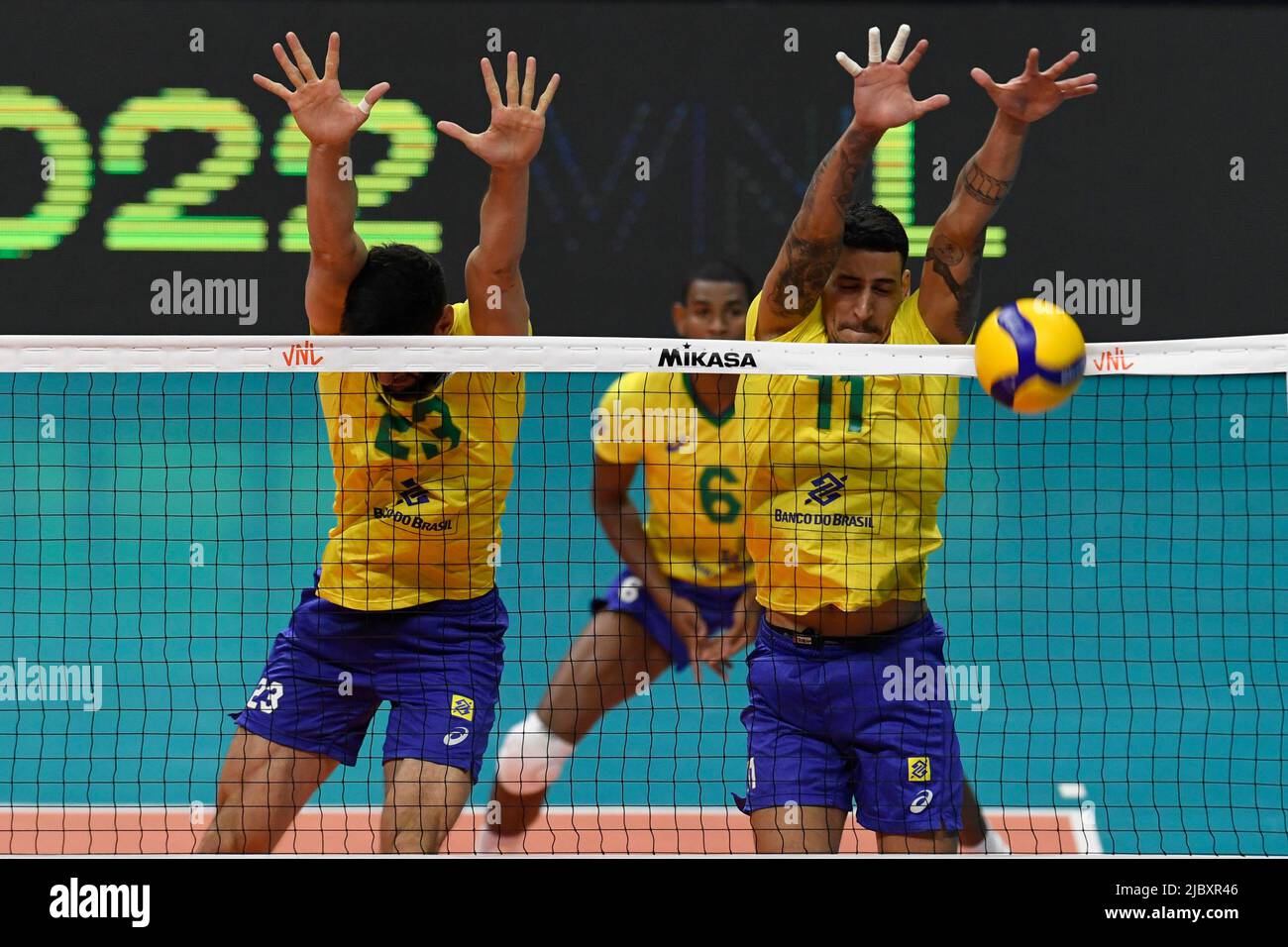 DF Brasilia 06/08/2022 MEN'S VOLLEYBALL NATIONS LEAGUE BRAZIL X