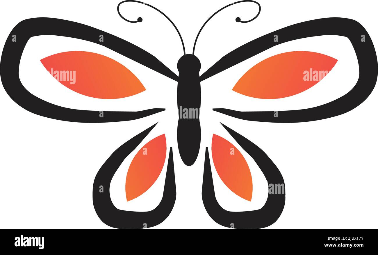 Butterfly logo design inspiration vector template Stock Vector Image ...